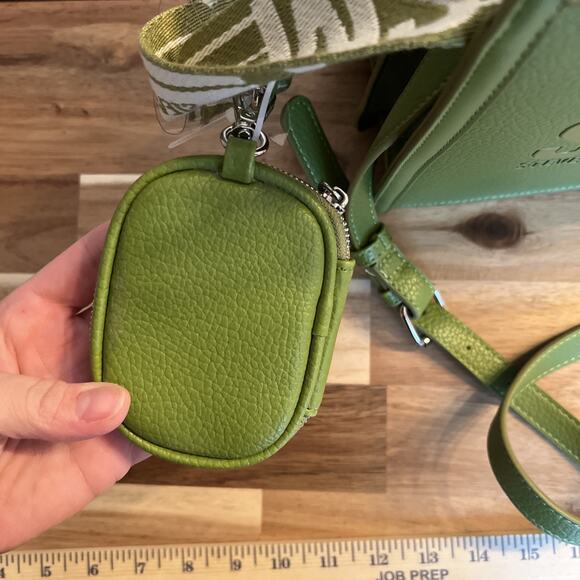 NWT STEVE MADDEN BMATEO CROSSBODY BAG TOP HANDLE SATCHEL‎ W AIRPOD CASE GREEN - Picture 8 of 9